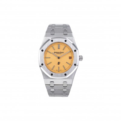 AUDEMARS PIGUET ROYAL OAK WHITE GOLD SALMON DIAL 39MM WATCH 15202BC.OO.1240BC.01